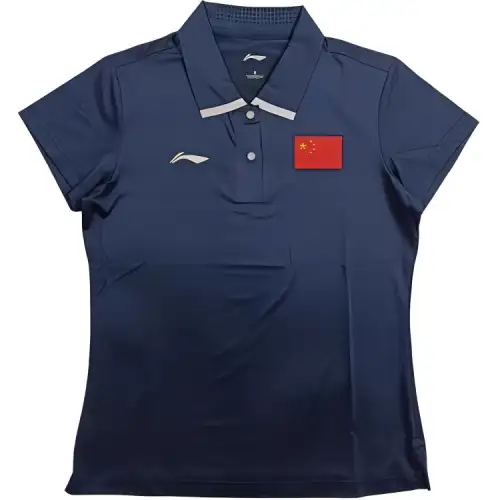 Li Ning Polo Shirt Women's Dark Blue