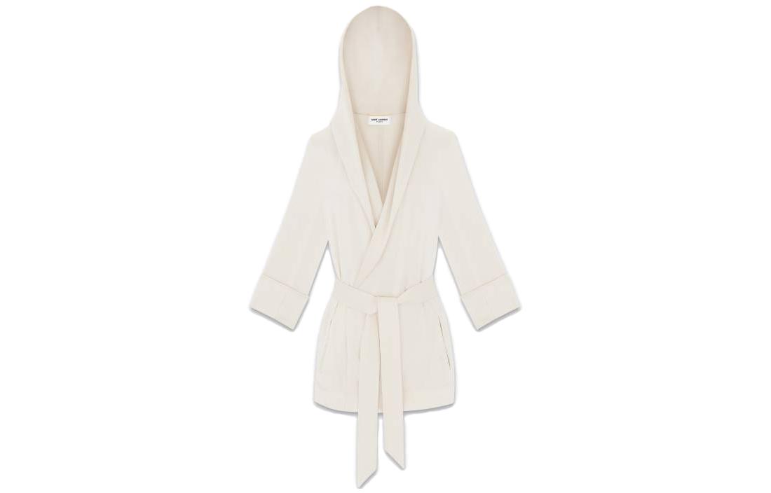 SAINT LAURENT Belted Hooded Jacket