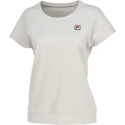 FILA Shirts Women's Gray White Crew Neck Moderate Other
