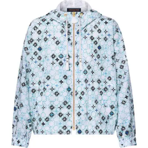 Lv Monogram Tile Hooded Parka