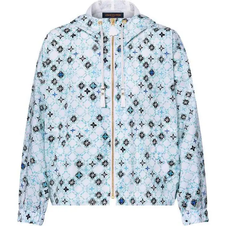 Lv Monogram Tile Hooded Parka