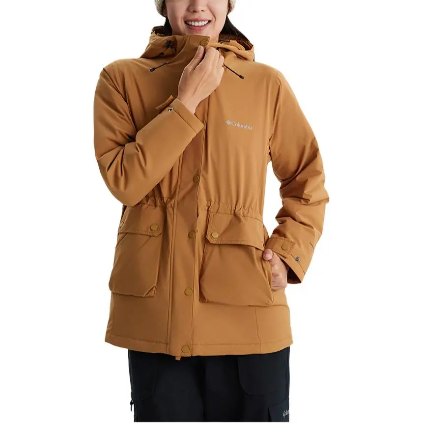 Columbia Omni Tech PEARL FIELDST Down Jacket Women's Brown