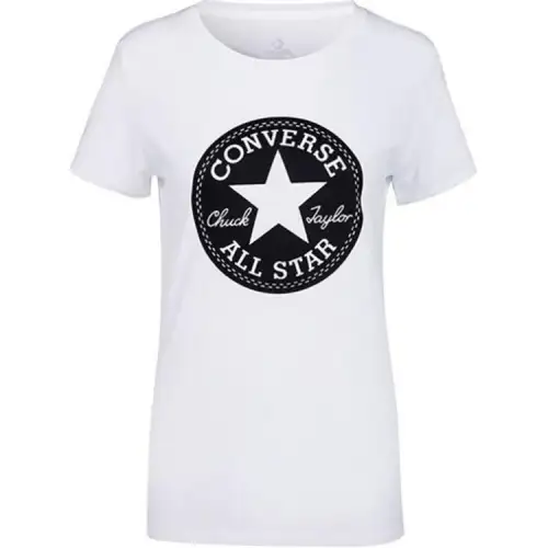 Converse T Shirts Women's White Crew Neck Moderate Other
