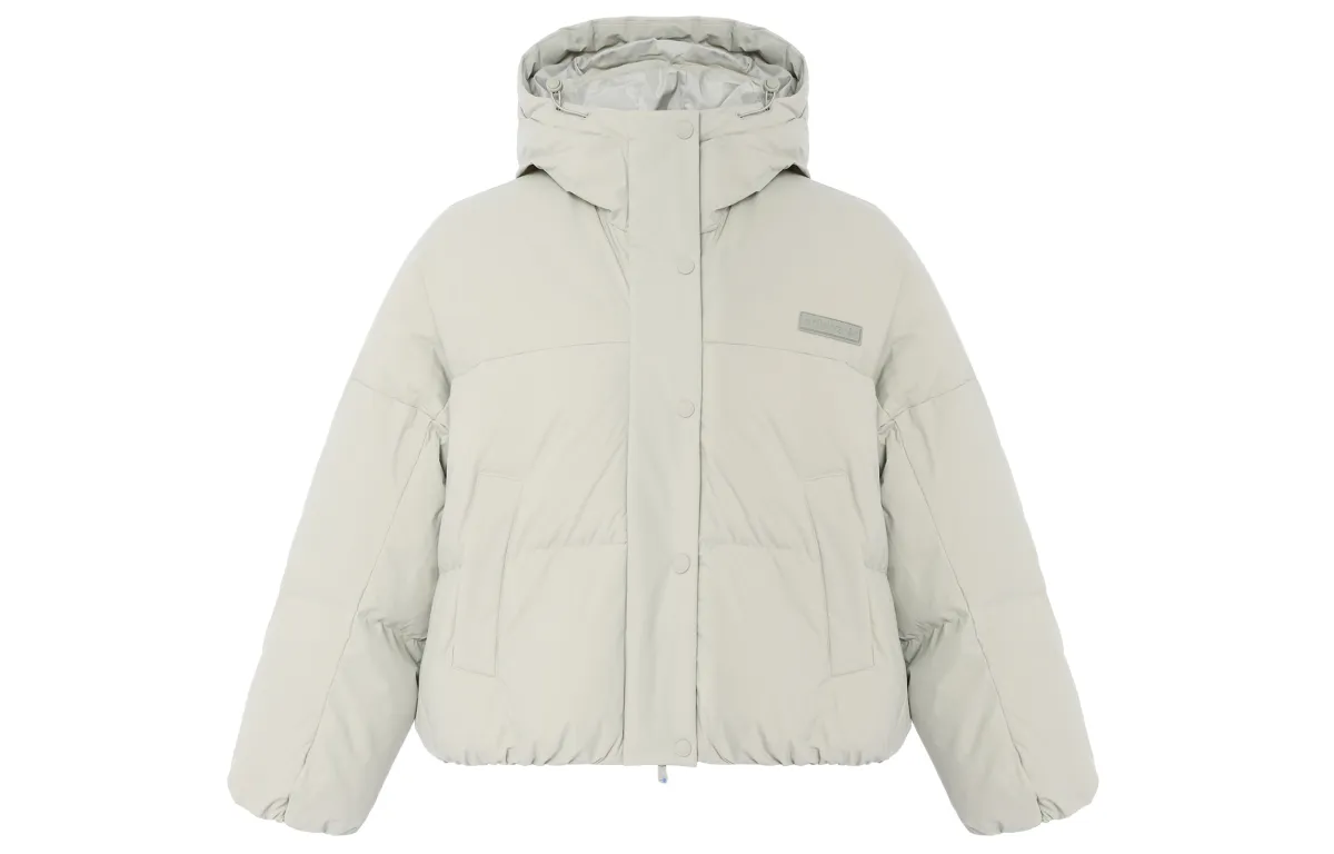 Adidas Originals Trefoil Down Jacket Women's Light Sesame Earth Gray
