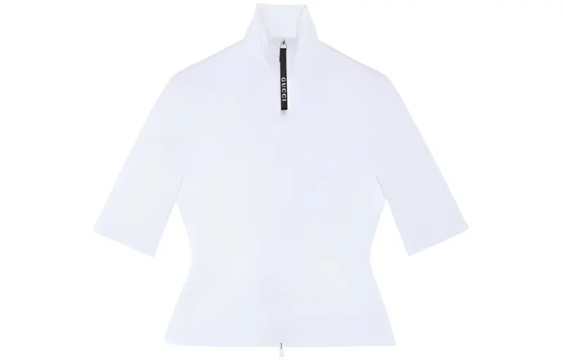GUCCI Shiny Lycra Top White