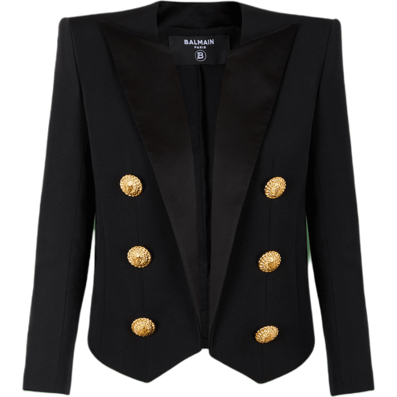 Женская куртка BALMAIN SS25 (черная)