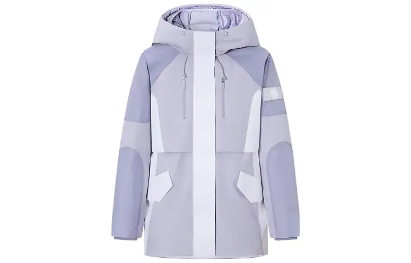 Anta x CHENPENG Down Jacket Women's Light Purple Gray/Poplar Catkin Purple