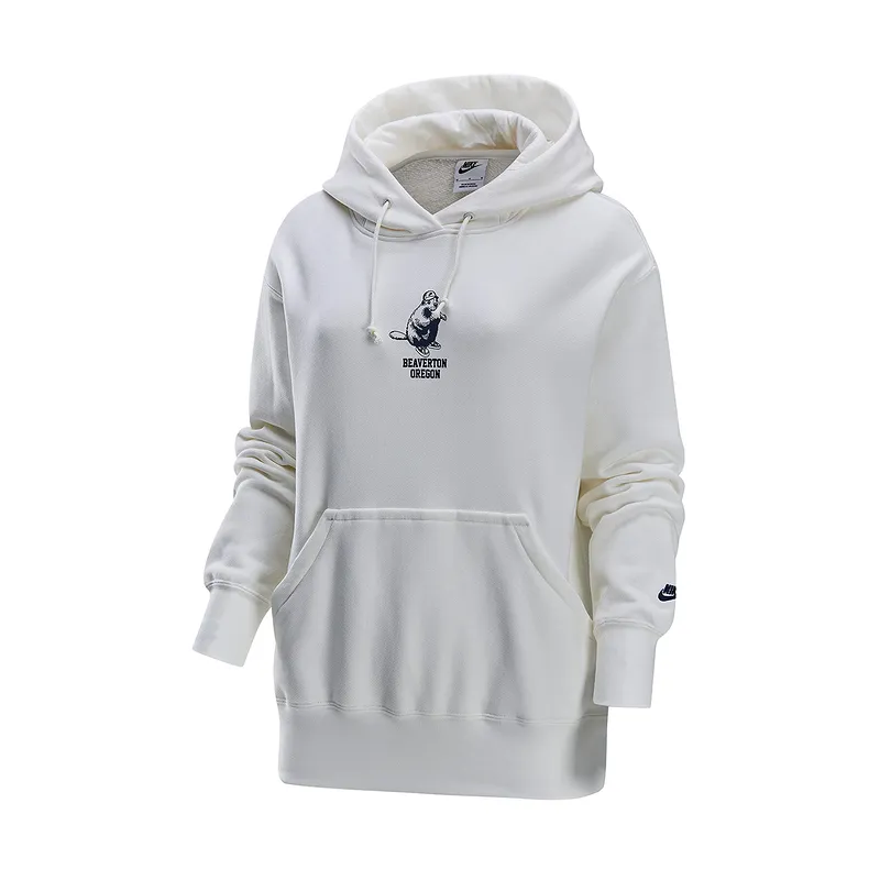 Nike Sweatshirts Women's White Hooded Moderate Regular