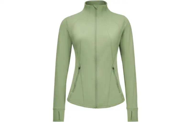 Reebok Jackets Women's Light Army Green Stand Collar Moderate Other