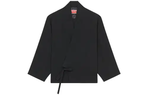 【Zoomed ImageryPrevious Season】wrap-front cropped jacket