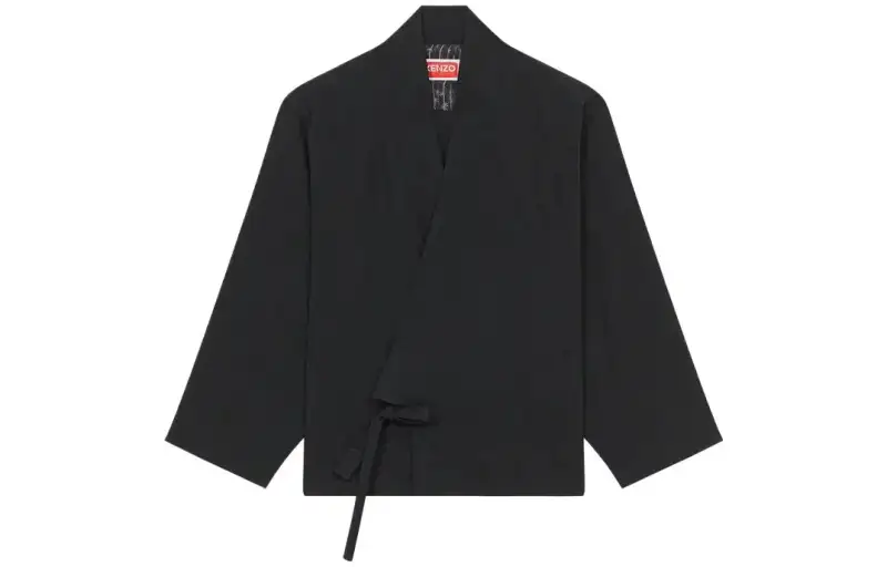 【Zoomed ImageryPrevious Season】wrap-front cropped jacket
