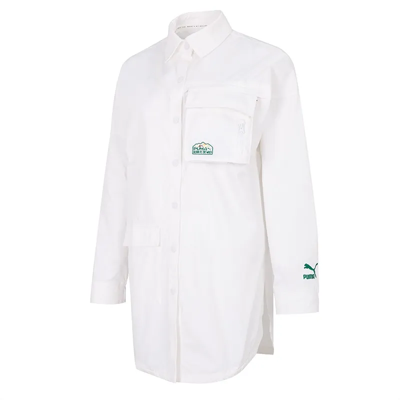 PUMA Jackets Women's White Lapel Moderate Other