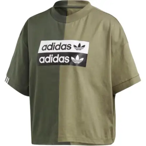 Adidas Originals T Shirt Women's Dark Shadow Green