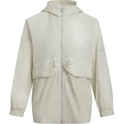Under Armour Crinkle Wvn Jacket Women's Mink White Gray