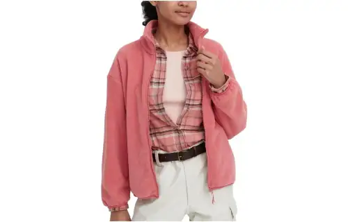 UNIQLO Jackets Women's Peach Pink Lapel Moderate Other