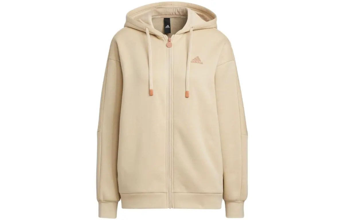 Adidas Jackets Women's Beige Hooded Moderate Other