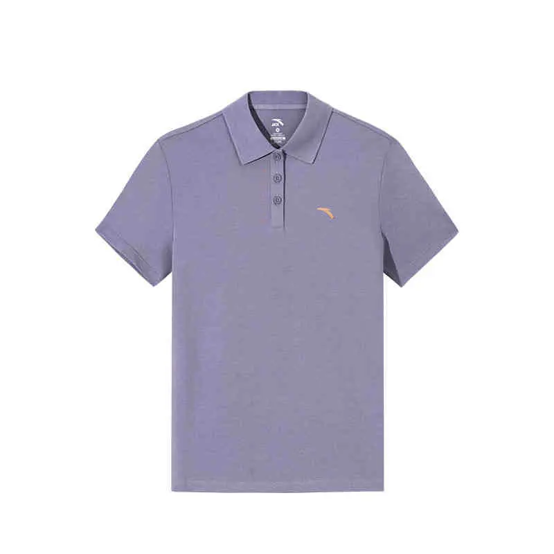 Anta Comprehensive Training Collection Lifestyle Collection Polo Shirt Women's Soft Gray Purple