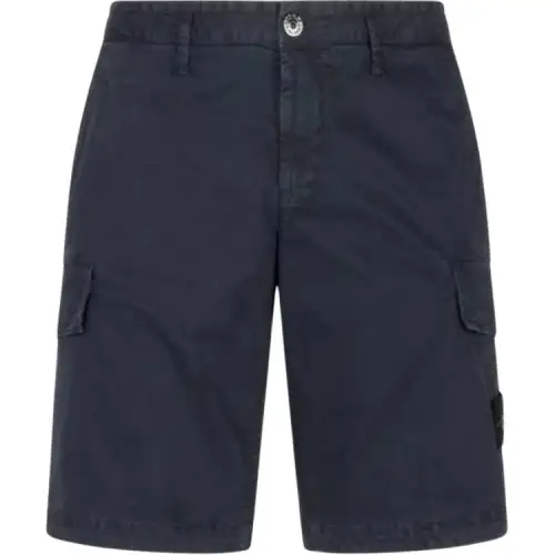 Stone Island Compass Patch Cargo Shorts