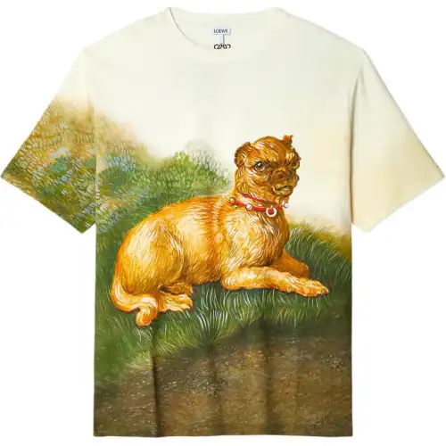 LOEWE Brussels Griffon print T shirt
