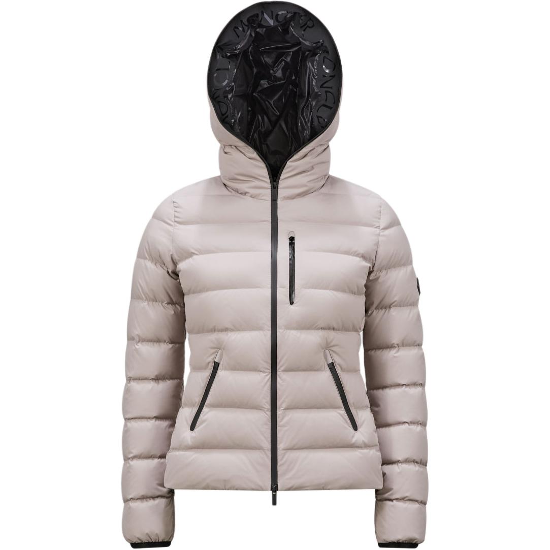 Женский пуховик Moncler Herbe (розовый)