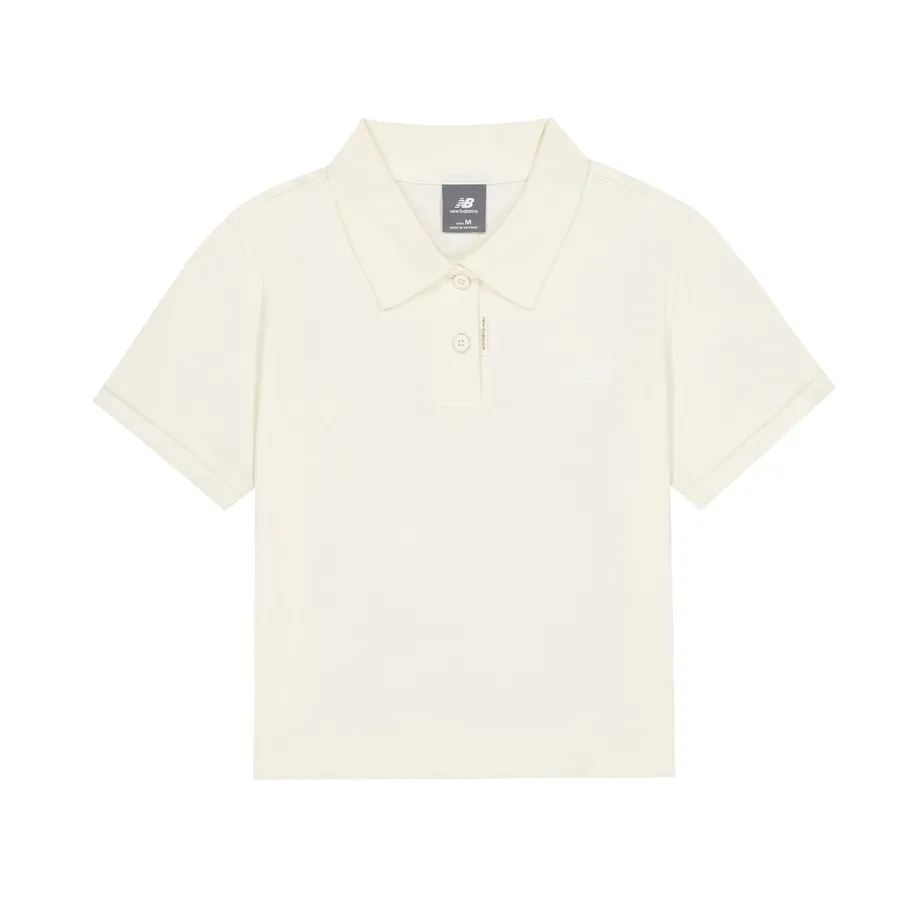 New Balance Polo Shirt Women's Ivory White