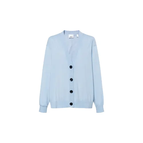 Burberry FW23 Knitwear Women's Light Gray Blue