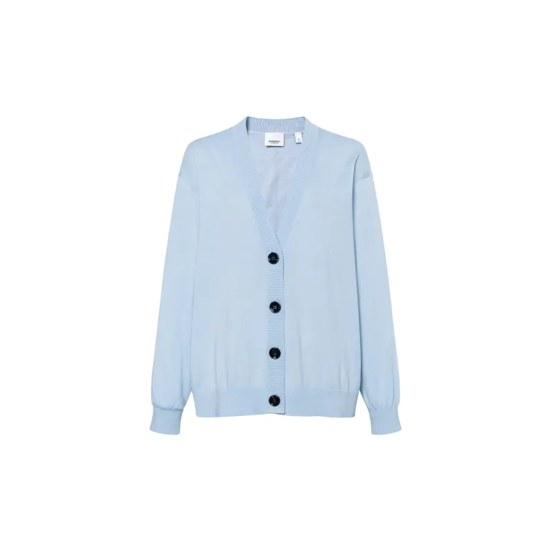 Burberry FW23 Knitwear Women's Light Gray Blue