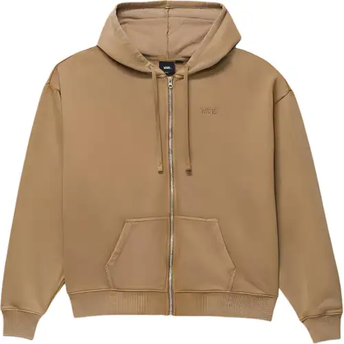 Vans Everyday Oversized Full Zip Hoodie Jackets & Coats Women's Otter Color