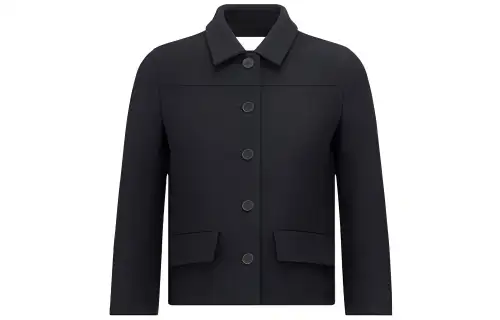 DIOR Jackets Women's Black Lapel Moderate
