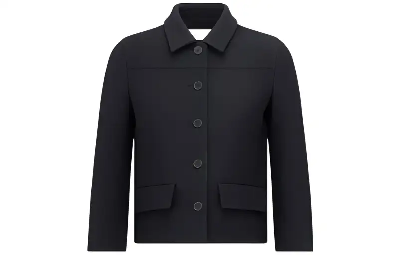 DIOR Jackets Women's Black Lapel Moderate