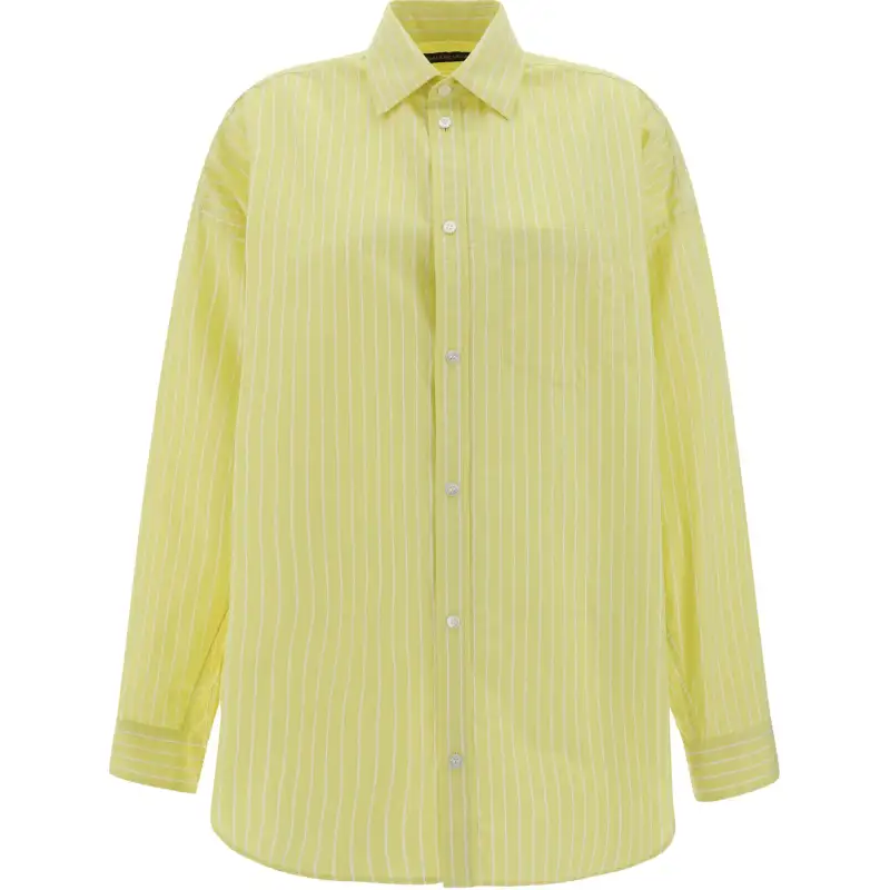Balenciaga Cocoon Shirt 'Light Yellow/White'