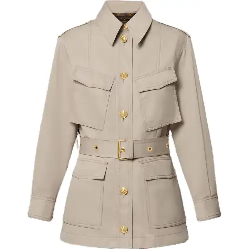 Lv Belted Safari Jacket