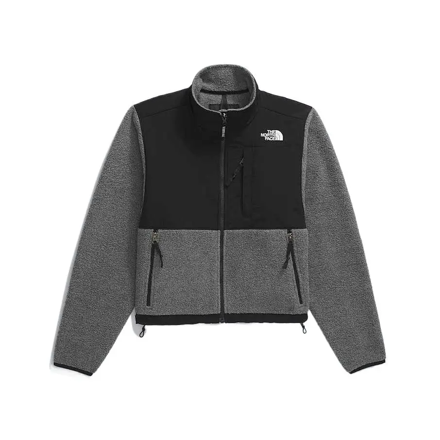 THE NORTH FACE DENALI Jacket Women's Medium Gray Heather Flower