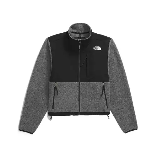 THE NORTH FACE DENALI Jacket Women's Medium Gray Heather Flower