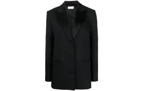 OFF-WHITE single-breasted tuxedo blazer