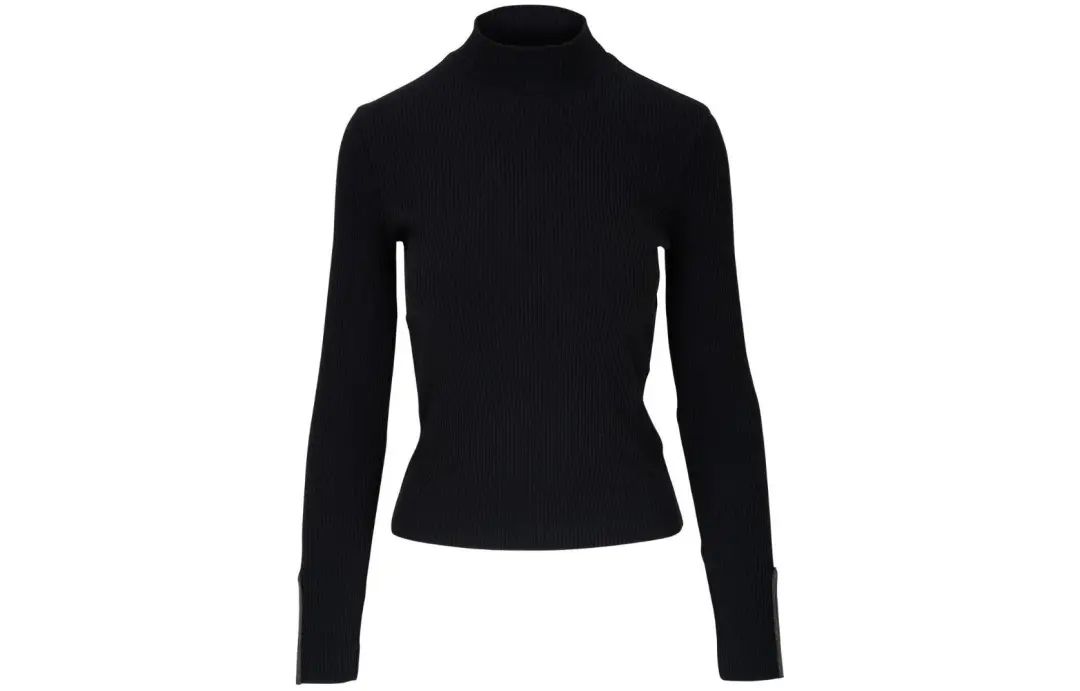 Brunello Cucinelli High neck Ribbed knit Top