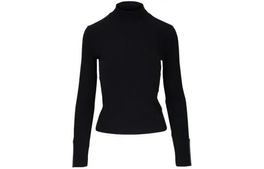 Brunello Cucinelli High neck Ribbed knit Top