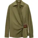 LOEWE SS25 Shirt Women's Khaki Green