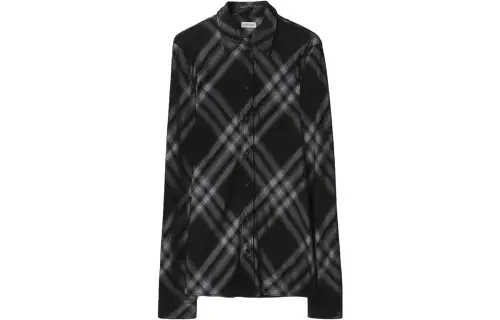 Burberry Check-Printed Long-Sleeved Buttoned Shirt