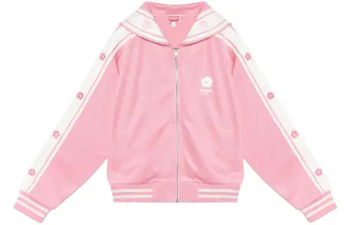 KENZO Logo Embroidered Zipped Sweatshirt