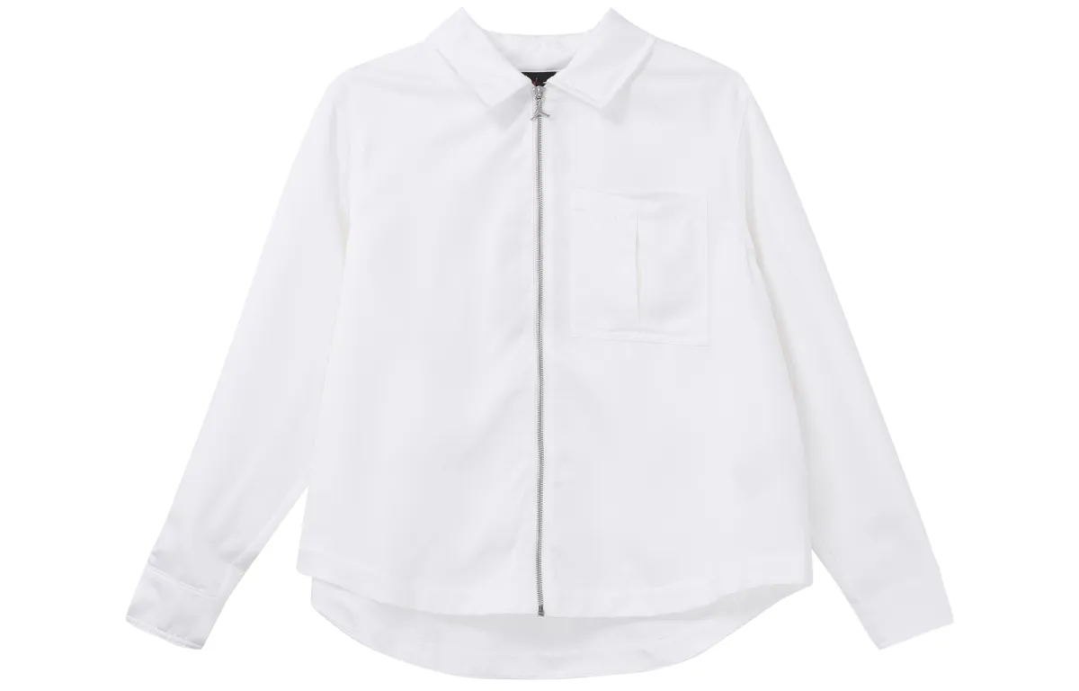 Jordan Jackets Women's White Lapel Moderate Straight Fit