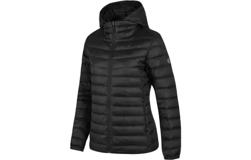 Skechers Sports Collection Down Jackets Women's Carbon Black/0018 Hooded Moderate Down Jacket