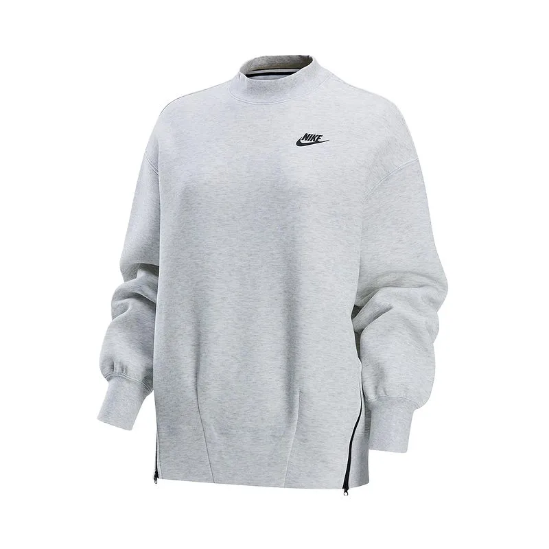 Nike Sweatshirts Women's Gray Half-Turtleneck Moderate