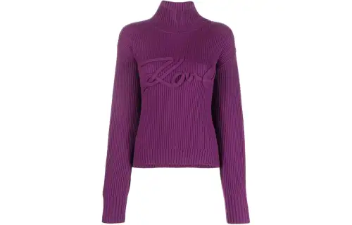 Karl Lagerfeld Logo appliqué Knitted Jumper
