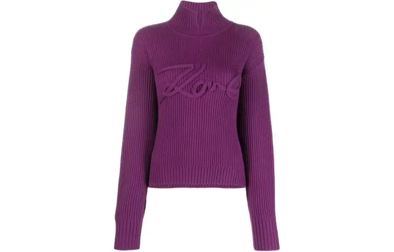 Karl Lagerfeld Logo appliqué Knitted Jumper
