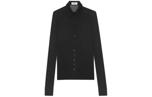 SAINT LAURENT Semi Sheer Buttoned Shirt