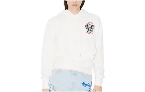 KENZO Sweatshirts Women's White Hooded Moderate Other