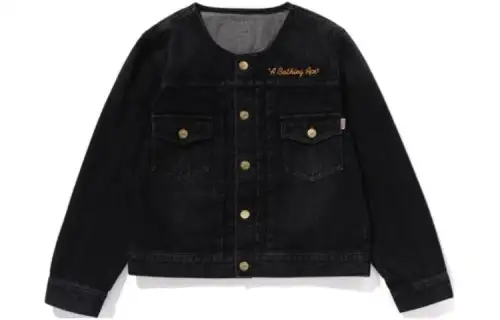 A BATHING APE Jackets Women's Black Crew Neck Moderate Other