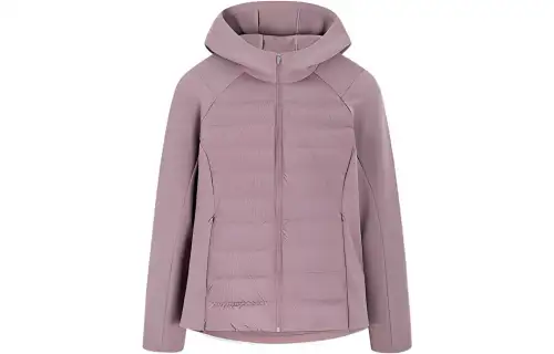 ANTA Running Collection Down Jackets Women's Dusty Purple Gray Hooded Moderate Other