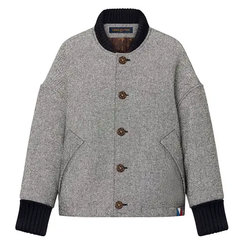LOUIS VUITTON Tweed Varsity Jacket